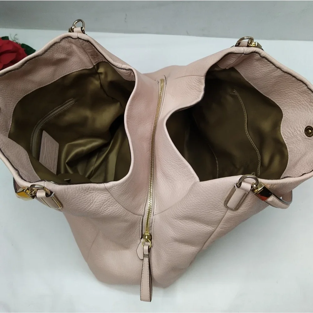 Coach Madison Phoebe Dust Pink Leather 3 Compartments Shoulder Bag - Picture 8 of 16